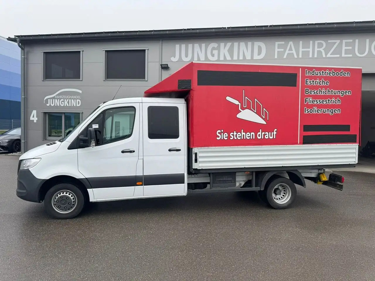 Mercedes-Benz Sprinter 516 CDI DoKa Maxi Lang AHK 3,5t Klima - Varebil med presenning, Mandskabsbil: billede 1 Mercedes-Benz Sprinter 516 CDI DoKa Maxi Lang AHK 3,5t Klima - Varebil med presenning, Mandskabsbil: billede 1