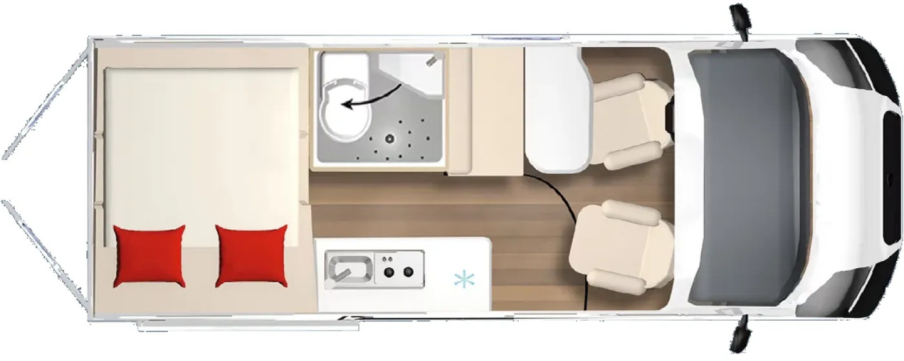 Bürstner B66 C 600 B 66 Voll ausgestattet - Camper van: billede 2 Bürstner B66 C 600 B 66 Voll ausgestattet - Camper van: billede 2