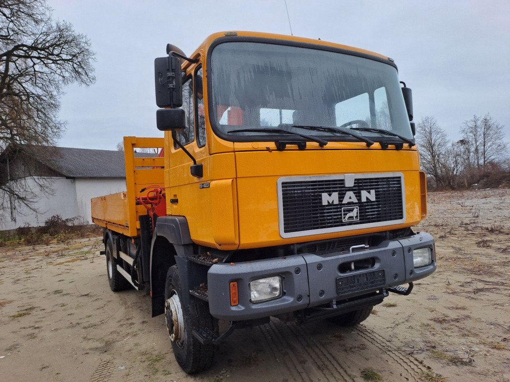 MAN 19.403 Pritsche 4x4 mit Palfingerkran PK 21000 mit Funk - Fernbedienung - Lastbil med kran: billede 2 MAN 19.403 Pritsche 4x4 mit Palfingerkran PK 21000 mit Funk - Fernbedienung - Lastbil med kran: billede 2