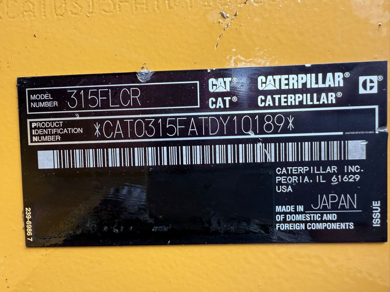 CAT 315 - Bæltegravemaskine: billede 2 CAT 315 - Bæltegravemaskine: billede 2