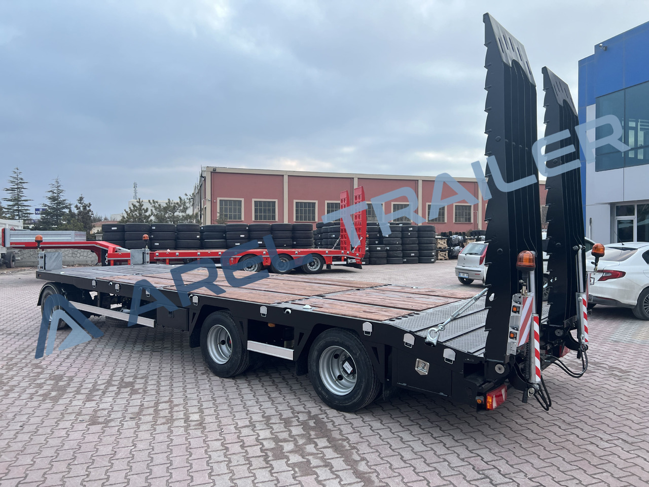 AREL TRAILER 2+1 AXLE DRAWBAR REMORQUE TRAILER - Nedbygget platform påhængsvogn: billede 4 AREL TRAILER 2+1 AXLE DRAWBAR REMORQUE TRAILER - Nedbygget platform påhængsvogn: billede 4