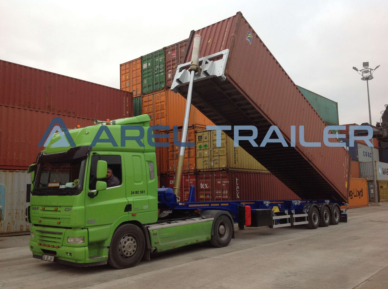 AREL TRAILER 40 FT TIPPING CONTAINER TRAILER - Containerbil/ Veksellad sættevogn: billede 4 AREL TRAILER 40 FT TIPPING CONTAINER TRAILER - Containerbil/ Veksellad sættevogn: billede 4