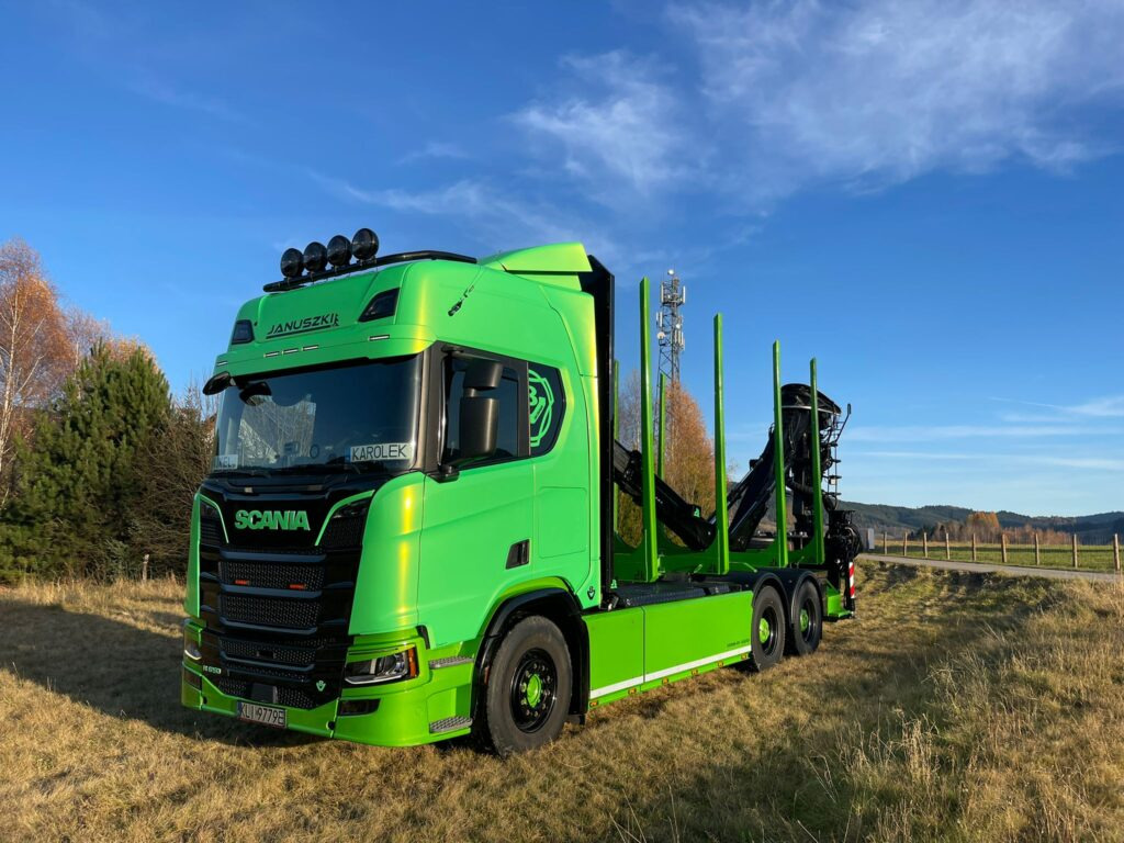 SCANIA 650 „BANDZIOR” - Tømmerbil, Lastbil med kran: billede 2 SCANIA 650 „BANDZIOR” - Tømmerbil, Lastbil med kran: billede 2