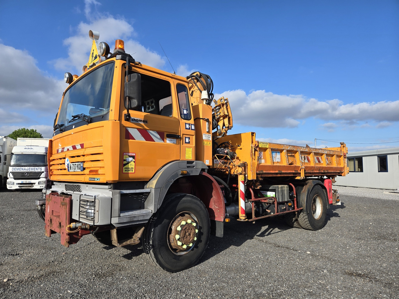 Renault G250 4x4 - Tipvogn lastbil, Lastbil med kran: billede 2 Renault G250 4x4 - Tipvogn lastbil, Lastbil med kran: billede 2