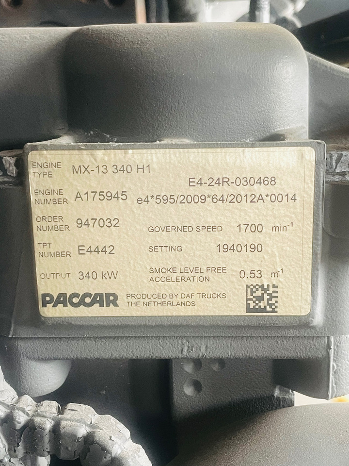 DAF ENGINE 460 MX13 340 H1 used - Motor for Lastbil: billede 5 DAF ENGINE 460 MX13 340 H1 used - Motor for Lastbil: billede 5