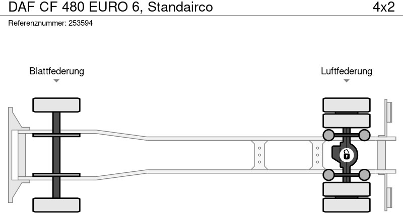Lastbil varevogn DAF CF 480 EURO 6, Standairco: billede 15 Lastbil varevogn DAF CF 480 EURO 6, Standairco: billede 15