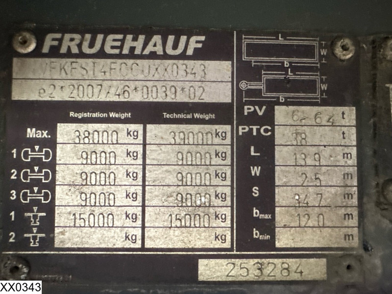 Fruehauf Tautliner - Gardintrailer: billede 4 Fruehauf Tautliner - Gardintrailer: billede 4