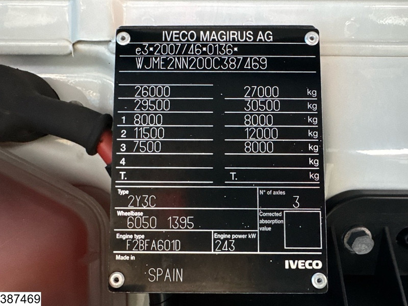 Kølevogn lastbil Iveco Stralis 330 CNG 6x2, EURO 6, Retarder, Frigoblock, Dhollandia: billede 7