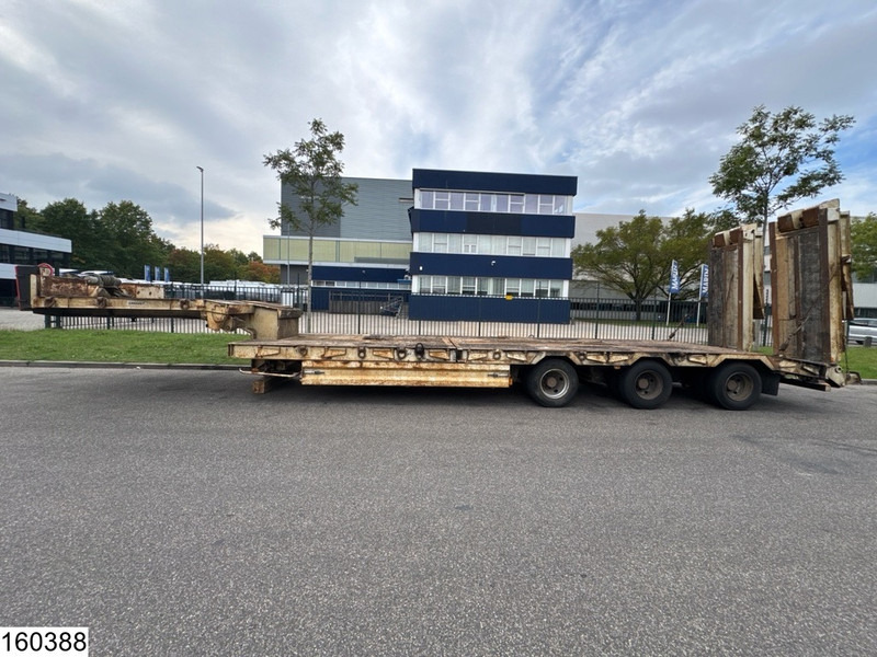 Louault Lowbed 34,000 kg, Steering axle, Hydraulic, Winch - Nedbygget platform sættevogn: billede 2 Louault Lowbed 34,000 kg, Steering axle, Hydraulic, Winch - Nedbygget platform sættevogn: billede 2