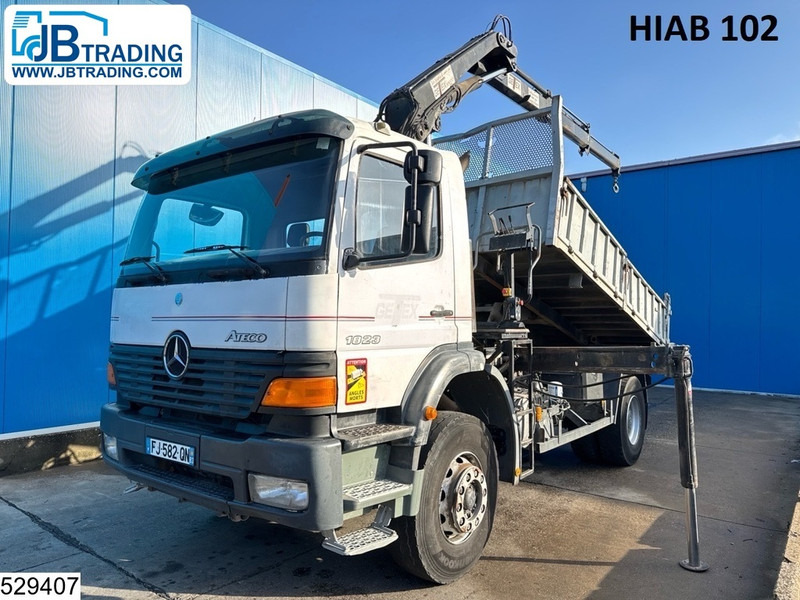Mercedes-Benz Atego 1828 Manual, Steel Suspension, HIAB - Tipvogn lastbil, Lastbil med kran: billede 1 Mercedes-Benz Atego 1828 Manual, Steel Suspension, HIAB - Tipvogn lastbil, Lastbil med kran: billede 1