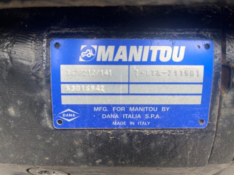 Manitou MRT2145-53016942-Dana Spicer 367/212/141-Axle/As - Aksel og reservedele for Entreprenørmaskin: billede 5 Manitou MRT2145-53016942-Dana Spicer 367/212/141-Axle/As - Aksel og reservedele for Entreprenørmaskin: billede 5