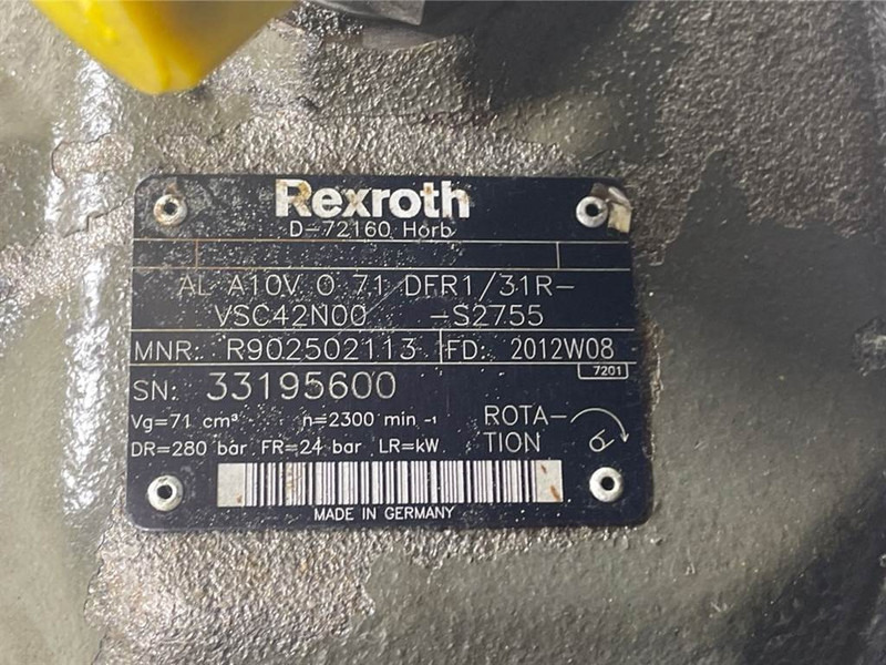 New Holland W110C-Rexroth A10VO71DFR1/31R-Load sensing pump - Hydraulik for Entreprenørmaskin: billede 5 New Holland W110C-Rexroth A10VO71DFR1/31R-Load sensing pump - Hydraulik for Entreprenørmaskin: billede 5