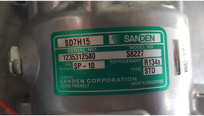 SANDEN SD7H15-S8227-Compressor/Kompressor/Aircopom - Motor og reservedele for Entreprenørmaskin: billede 3 SANDEN SD7H15-S8227-Compressor/Kompressor/Aircopom - Motor og reservedele for Entreprenørmaskin: billede 3