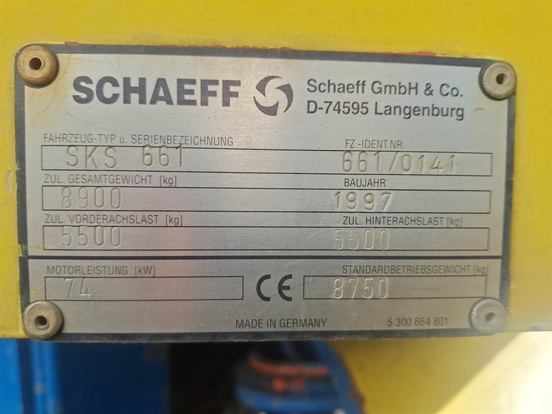 Schaeff SKS 661 - Gummihjulslæsser: billede 4 Schaeff SKS 661 - Gummihjulslæsser: billede 4