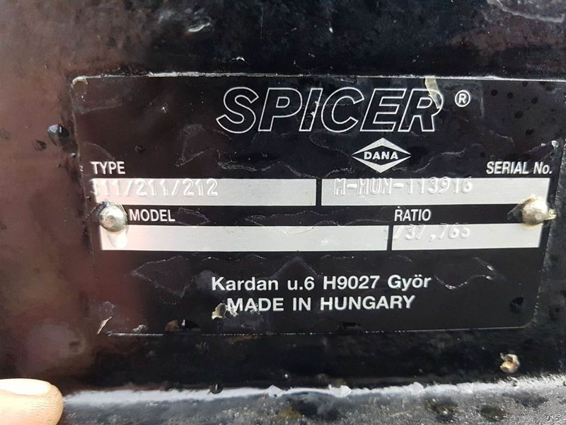 Ny Aksel og reservedele for Entreprenørmaskin Spicer Dana 311/211/212 - Axle/Achse/As: billede 6