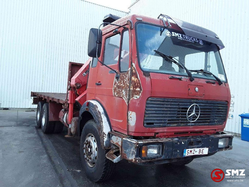 Mercedes-Benz SK 2635 6x4 +marrel 1703 - Lastbil med lad, Lastbil med kran: billede 1 Mercedes-Benz SK 2635 6x4 +marrel 1703 - Lastbil med lad, Lastbil med kran: billede 1