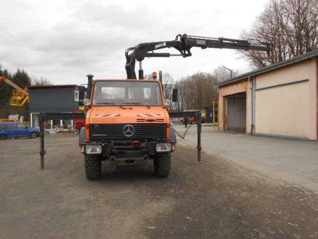 Mercedes-Benz U1450 427/11 mit Kran - Tipvogn lastbil, Lastbil med kran: billede 3 Mercedes-Benz U1450 427/11 mit Kran - Tipvogn lastbil, Lastbil med kran: billede 3
