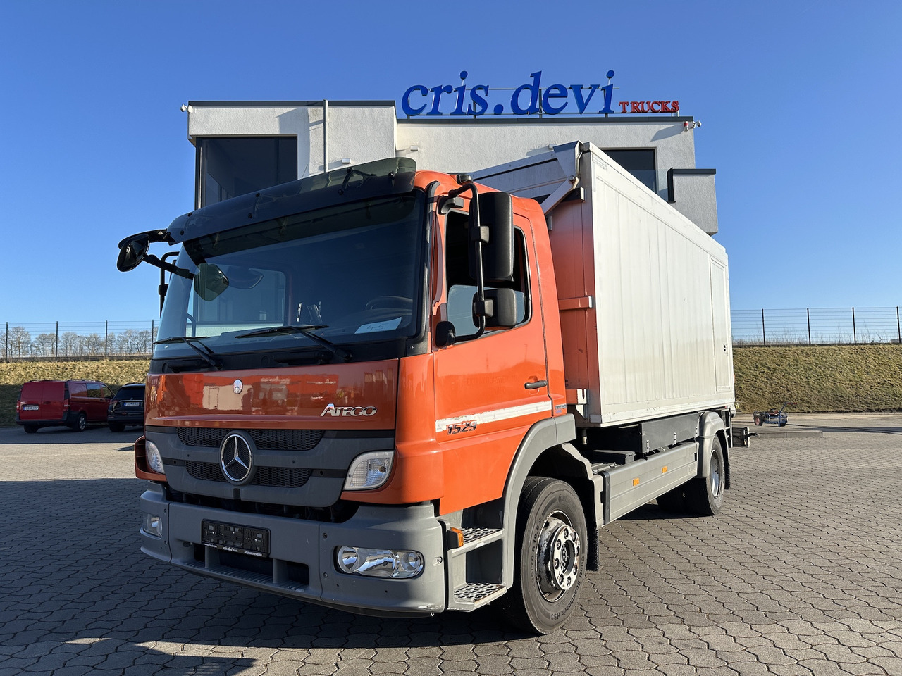 Mercedes-Benz Atego 1529 4x2 Atlas 57.3-A2 Kadaverkipper - Tipvogn lastbil, Lastbil med kran: billede 1 Mercedes-Benz Atego 1529 4x2 Atlas 57.3-A2 Kadaverkipper - Tipvogn lastbil, Lastbil med kran: billede 1