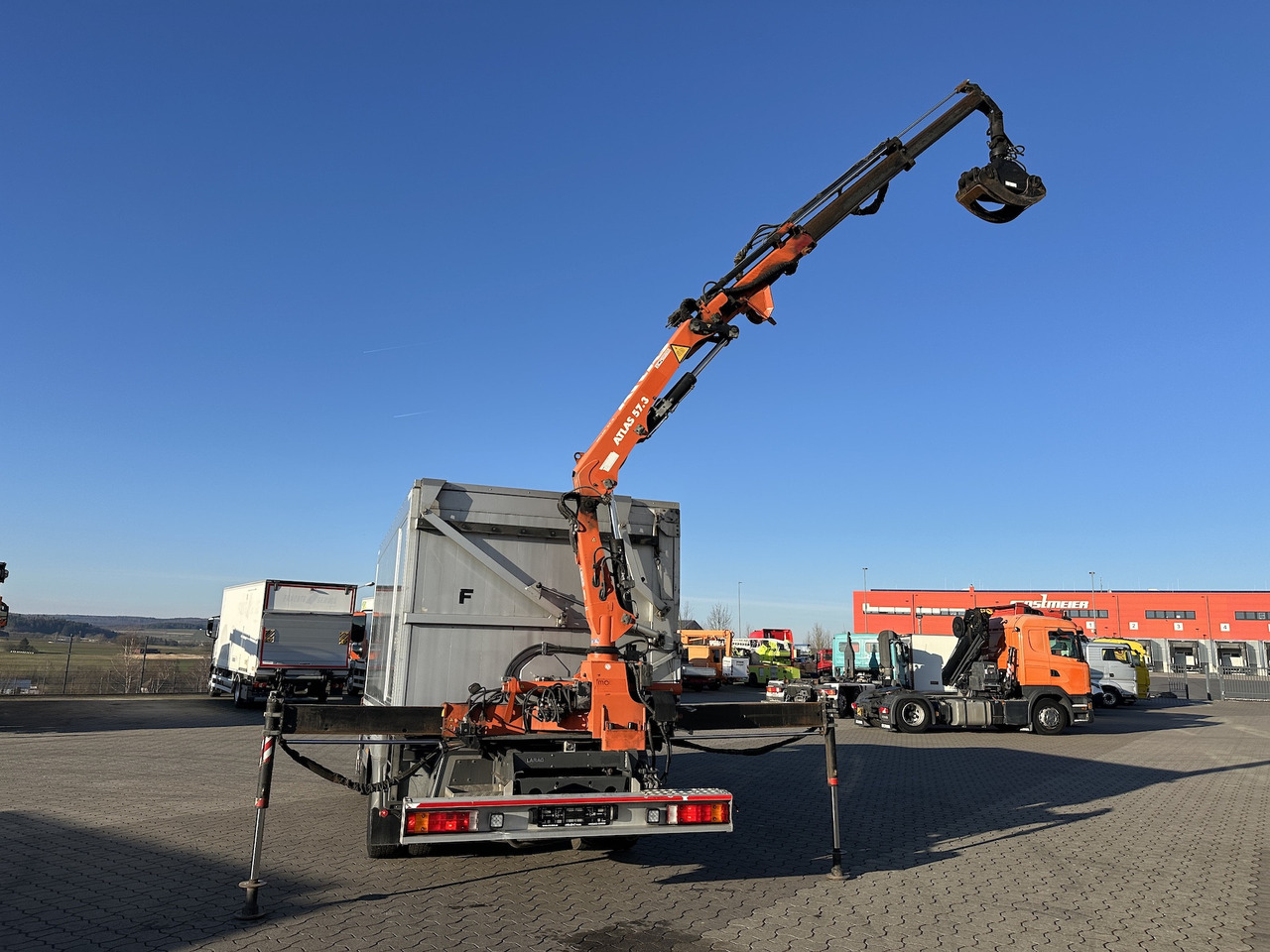 Mercedes-Benz Atego 1529 4x2 Atlas 57.3-A2 Kadaverkipper - Tipvogn lastbil, Lastbil med kran: billede 4 Mercedes-Benz Atego 1529 4x2 Atlas 57.3-A2 Kadaverkipper - Tipvogn lastbil, Lastbil med kran: billede 4