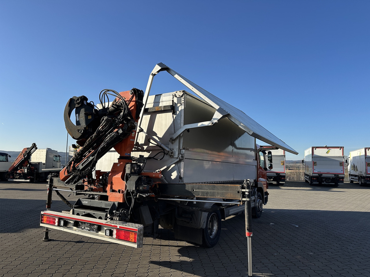 Mercedes-Benz Atego 1529 4x2 Atlas 57.3-A2 Kadaverkipper - Tipvogn lastbil, Lastbil med kran: billede 2 Mercedes-Benz Atego 1529 4x2 Atlas 57.3-A2 Kadaverkipper - Tipvogn lastbil, Lastbil med kran: billede 2
