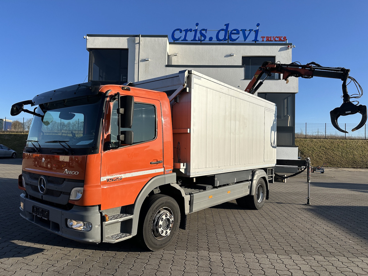 Mercedes-Benz Atego 1529 4x2 Atlas 57.3-A2 Kadaverkipper - Lastbil med kran, Tipvogn lastbil: billede 1 Mercedes-Benz Atego 1529 4x2 Atlas 57.3-A2 Kadaverkipper - Lastbil med kran, Tipvogn lastbil: billede 1