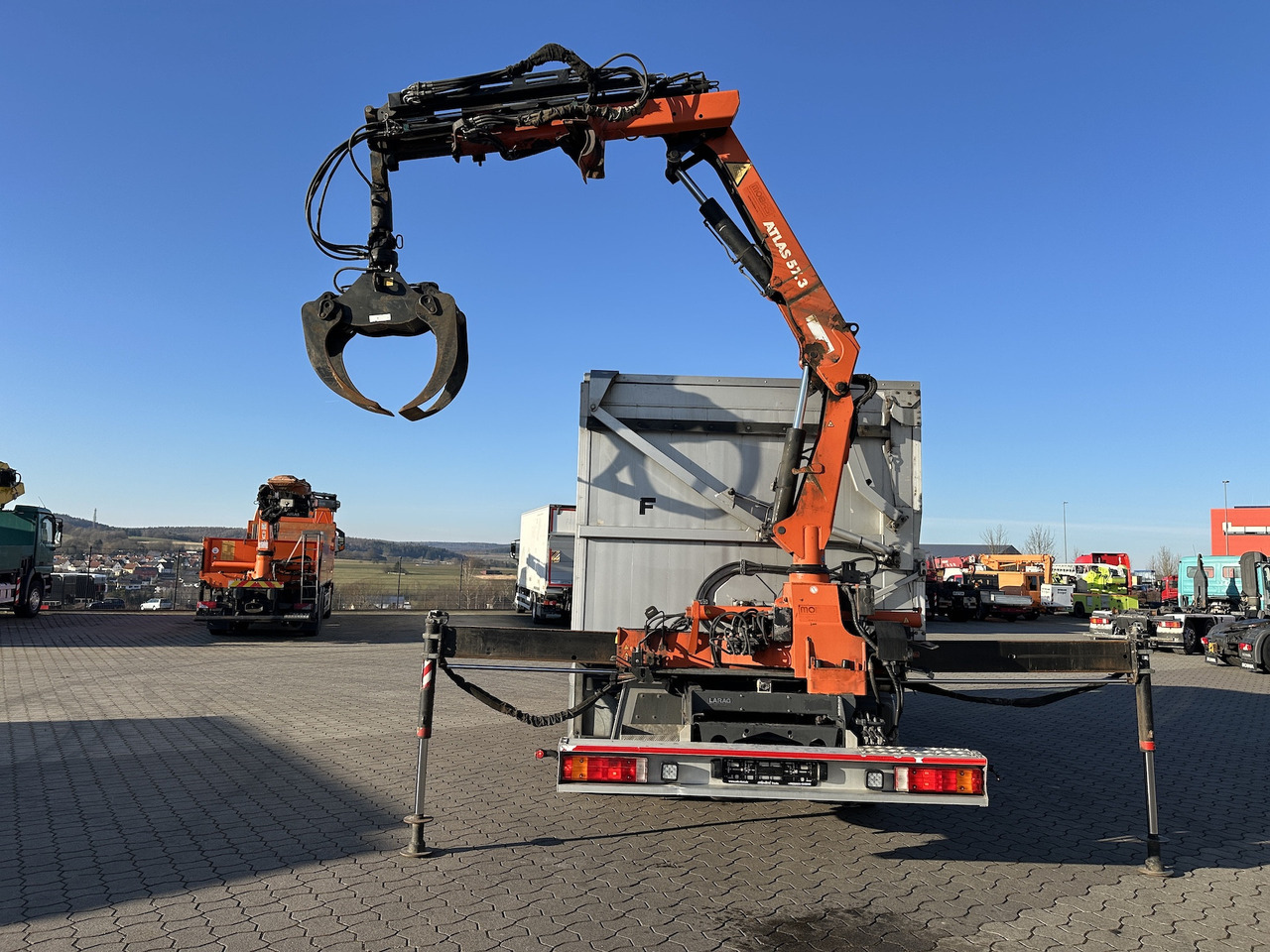 Mercedes-Benz Atego 1529 4x2 Atlas 57.3-A2 Kadaverkipper - Tipvogn lastbil, Lastbil med kran: billede 3 Mercedes-Benz Atego 1529 4x2 Atlas 57.3-A2 Kadaverkipper - Tipvogn lastbil, Lastbil med kran: billede 3
