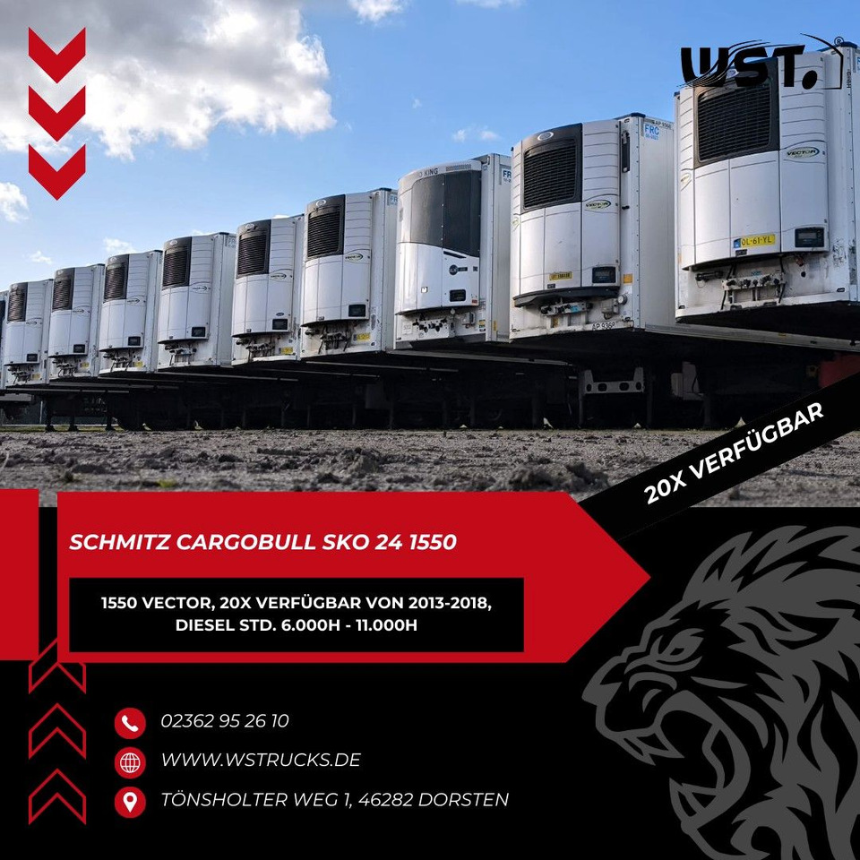 Schmitz Cargobull Kühlauflieger Blumenbreit Vector 1550 - Kølevogn sættevogn: billede 1 Schmitz Cargobull Kühlauflieger Blumenbreit Vector 1550 - Kølevogn sættevogn: billede 1