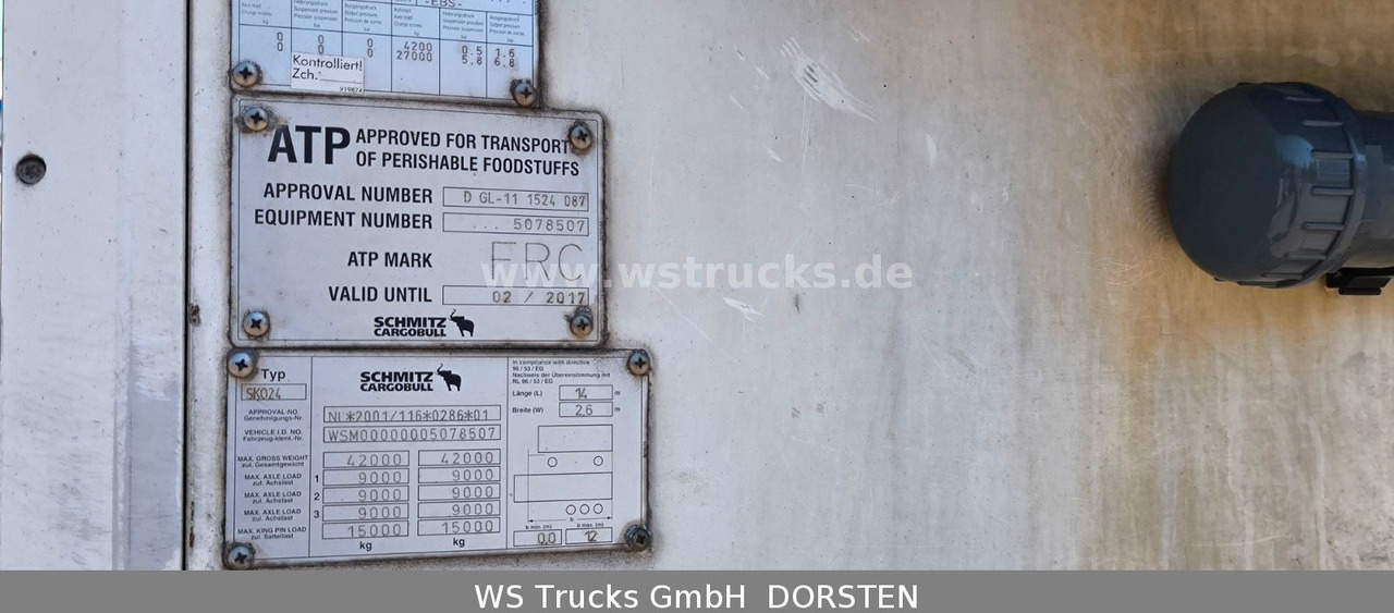 Schmitz Cargobull SKO 24 Kühlauflieger | Vector 1850 MT | LBW - Kølevogn sættevogn: billede 5 Schmitz Cargobull SKO 24 Kühlauflieger | Vector 1850 MT | LBW - Kølevogn sættevogn: billede 5