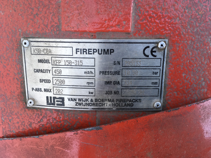 Vandpumpe Iveco N67MNTF40.01 PUMP 450M³/H USED: billede 10