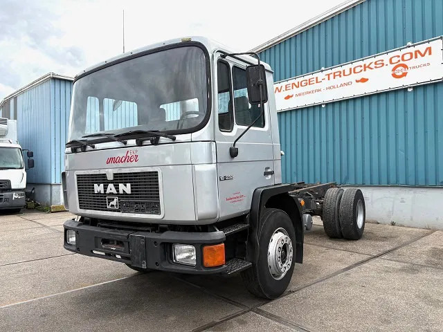 MAN 18 18.232 4x2 FULL STEEL CHASSIS (MANUAL GEARBOX / FULL STEEL SUSPENSION / REDUCTION AXLE) - Lastbil chassis: billede 1 MAN 18 18.232 4x2 FULL STEEL CHASSIS (MANUAL GEARBOX / FULL STEEL SUSPENSION / REDUCTION AXLE) - Lastbil chassis: billede 1