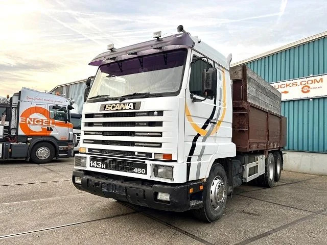 Scania R143-450 V8 STREAMLINE 6x2 FULL STEEL KIPPER (MANUAL GEARBOX / FULL STEEL SUSPENSION / 10 TIRES / ROBSON DRIVE / MECHANICAL PUMP - Tipvogn lastbil: billede 1 Scania R143-450 V8 STREAMLINE 6x2 FULL STEEL KIPPER (MANUAL GEARBOX / FULL STEEL SUSPENSION / 10 TIRES / ROBSON DRIVE / MECHANICAL PUMP - Tipvogn lastbil: billede 1