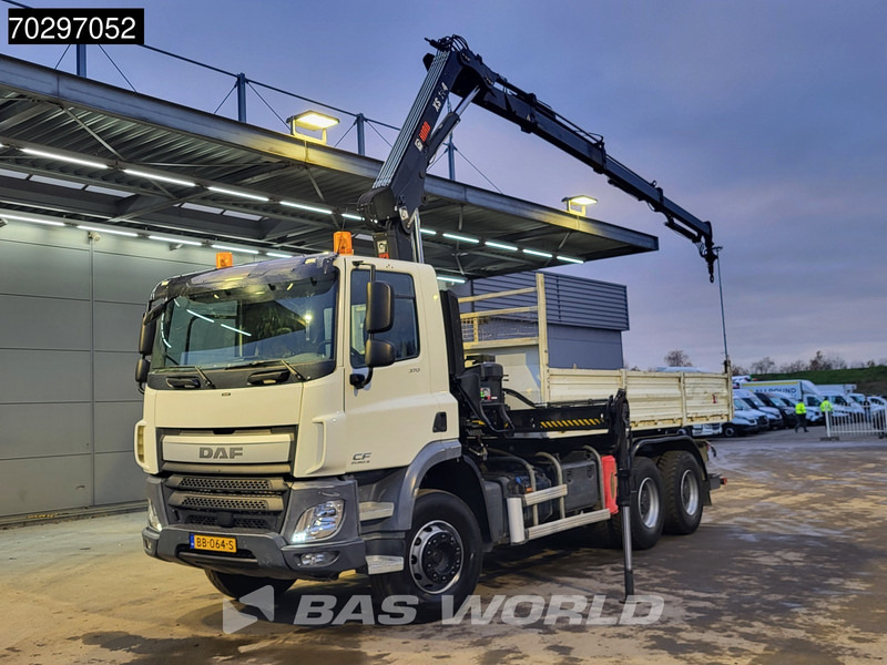 DAF CF 370 CF 6X4 HIAB 144 BS-3 HIDUO Crane Kran 8m3 Tipper Big-Axle Steelsuspension Euro 6 - Tipvogn lastbil, Lastbil med kran: billede 2 DAF CF 370 CF 6X4 HIAB 144 BS-3 HIDUO Crane Kran 8m3 Tipper Big-Axle Steelsuspension Euro 6 - Tipvogn lastbil, Lastbil med kran: billede 2