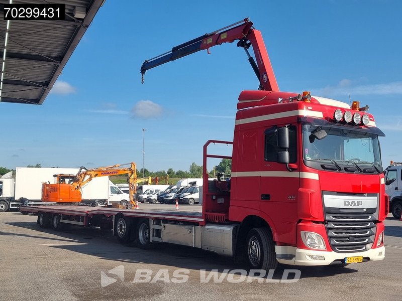 DAF XF 440 6X2 NL-combi Transporter HMF 900-K2 Kran Winch Lift-Lenkachse Euro 6 - Lastbil med lad, Lastbil med kran: billede 3 DAF XF 440 6X2 NL-combi Transporter HMF 900-K2 Kran Winch Lift-Lenkachse Euro 6 - Lastbil med lad, Lastbil med kran: billede 3