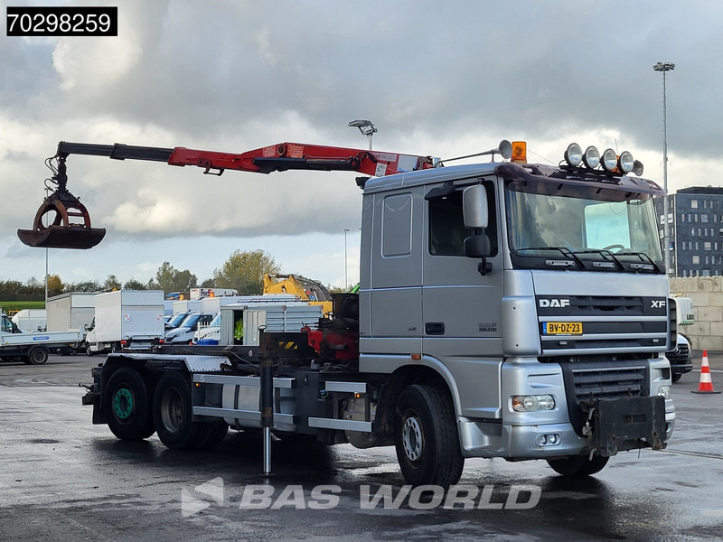 DAF XF105.410 XF 6X2 NL-Truck HMF 1643 Z2 Crane 24T Container system Lift+Steering-Axle Euro 5 - Lastbil med wirehejs, Lastbil med kran: billede 3 DAF XF105.410 XF 6X2 NL-Truck HMF 1643 Z2 Crane 24T Container system Lift+Steering-Axle Euro 5 - Lastbil med wirehejs, Lastbil med kran: billede 3