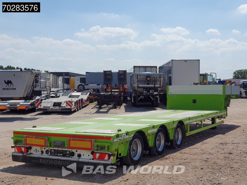 Faymonville F-S43-1AAF 3 axles Extendable Twistlocks 3x Hydraulic Steering Galvanised - Nedbygget platform sættevogn: billede 5 Faymonville F-S43-1AAF 3 axles Extendable Twistlocks 3x Hydraulic Steering Galvanised - Nedbygget platform sættevogn: billede 5