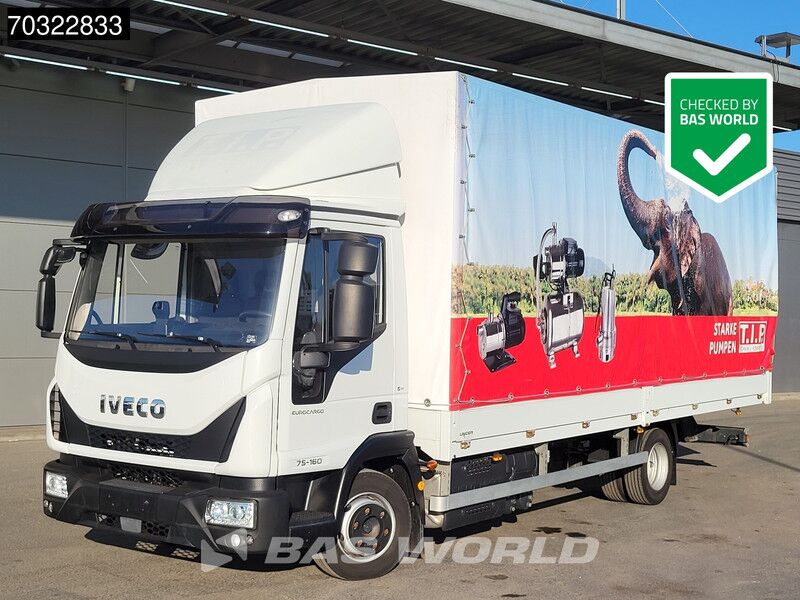 Iveco Eurocargo 75E160 Eurocargo 4X2 Only 11.800 Kms! Manual Gearbox Euro 6 - Lastbil med presenning: billede 1 Iveco Eurocargo 75E160 Eurocargo 4X2 Only 11.800 Kms! Manual Gearbox Euro 6 - Lastbil med presenning: billede 1