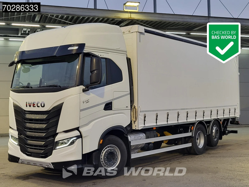 Iveco S-Way 490 6X2 NEW! Lift+steering Axle 2000kg Ladebordwand Retarder Navi Standklima - Lastbil med presenning: billede 1 Iveco S-Way 490 6X2 NEW! Lift+steering Axle 2000kg Ladebordwand Retarder Navi Standklima - Lastbil med presenning: billede 1