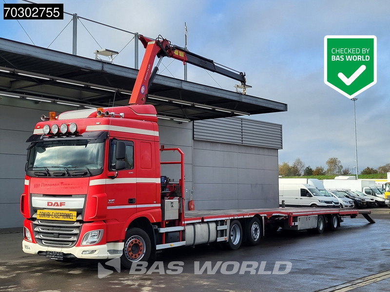 DAF XF 440 XF 6X2 NL-Truck Transporter APK HMF 900-K2 crane Winch Lift-Lenkachse Euro 6 - Lastbil, Lastbil med kran: billede 1 DAF XF 440 XF 6X2 NL-Truck Transporter APK HMF 900-K2 crane Winch Lift-Lenkachse Euro 6 - Lastbil, Lastbil med kran: billede 1