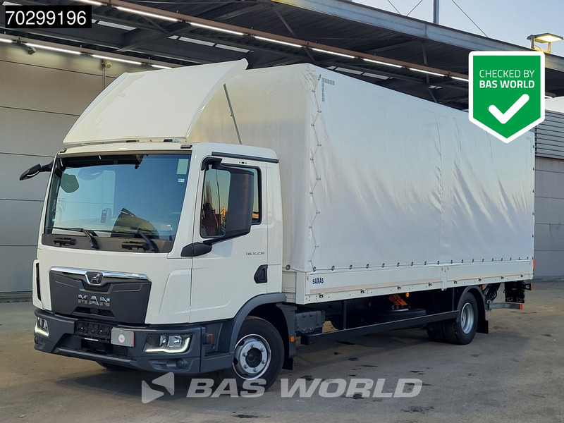 MAN TGL 12.250 4X2 LIKE NEW! 12tonner Curtainsider 1500kg Ladebordwand Euro 6 - Lastbil med presenning: billede 1 MAN TGL 12.250 4X2 LIKE NEW! 12tonner Curtainsider 1500kg Ladebordwand Euro 6 - Lastbil med presenning: billede 1