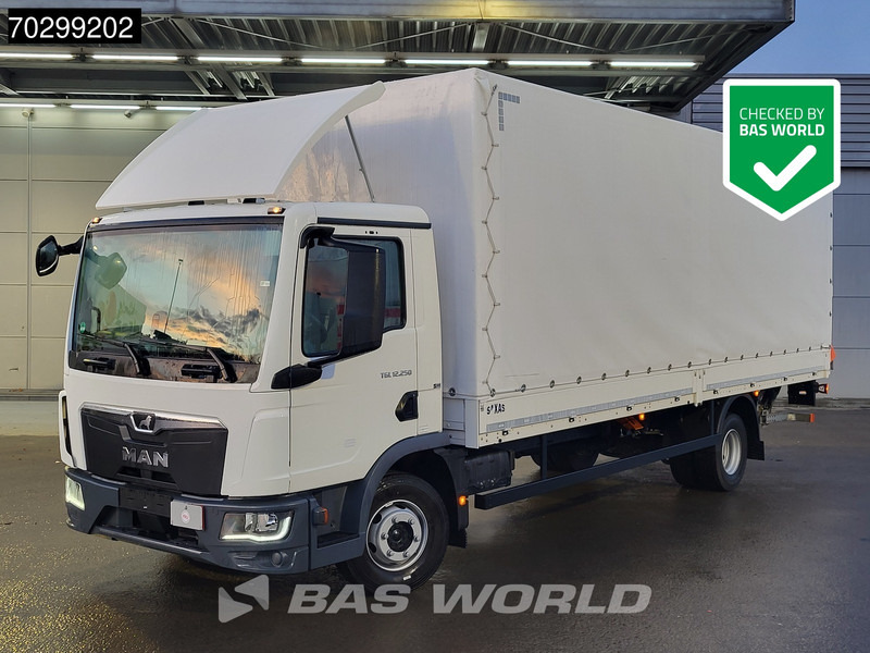MAN TGL 12.250 4X2 Low Mileage! 12 Tons Automatic 1500kg Ladebordwand Euro 6 - Lastbil med presenning: billede 1 MAN TGL 12.250 4X2 Low Mileage! 12 Tons Automatic 1500kg Ladebordwand Euro 6 - Lastbil med presenning: billede 1