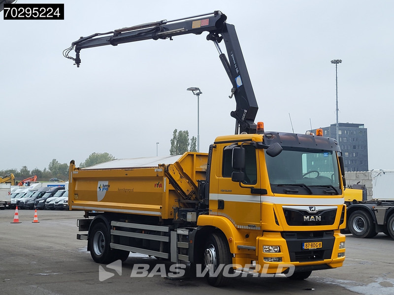 MAN TGM 18.250 TGM 4X2 NL-Truck 10m3 HSW Tipper 13Ton HMF 1300-K2 Crane Automatic Euro 6 - Tipvogn lastbil, Lastbil med kran: billede 3 MAN TGM 18.250 TGM 4X2 NL-Truck 10m3 HSW Tipper 13Ton HMF 1300-K2 Crane Automatic Euro 6 - Tipvogn lastbil, Lastbil med kran: billede 3