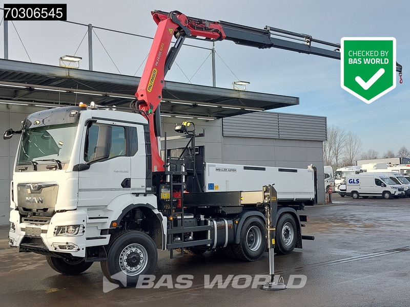 MAN TGS 28.520 6X4 NEW Palfinger PK24001 SLD 5 Kran 2-way tipper Retarder Lift+Steering Axle - Tipvogn lastbil, Lastbil med kran: billede 1 MAN TGS 28.520 6X4 NEW Palfinger PK24001 SLD 5 Kran 2-way tipper Retarder Lift+Steering Axle - Tipvogn lastbil, Lastbil med kran: billede 1