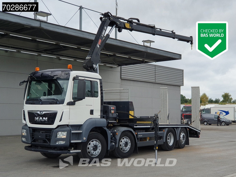 MAN TGS 35.360 8X2 HIAB X-Hiduo 158 BS-3 Crane Lift+lenkasche Machine transporter Euro 6 - Biltransportør lastbil, Lastbil med kran: billede 1 MAN TGS 35.360 8X2 HIAB X-Hiduo 158 BS-3 Crane Lift+lenkasche Machine transporter Euro 6 - Biltransportør lastbil, Lastbil med kran: billede 1