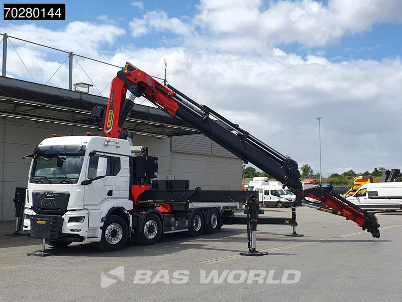 Ny Lastbil med lad, Lastbil med kran MAN TGS 35.520 8X4 Palfinger PK135.002 TEC 7 Kran Crane Hydrodrive Lift+steering axle Navi LED Euro 6: billede 5