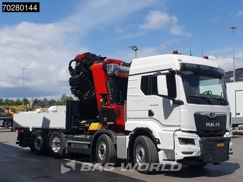 Ny Lastbil med lad, Lastbil med kran MAN TGS 35.520 8X4 Palfinger PK135.002 TEC 7 Kran Crane Hydrodrive Lift+steering axle Navi LED Euro 6: billede 13