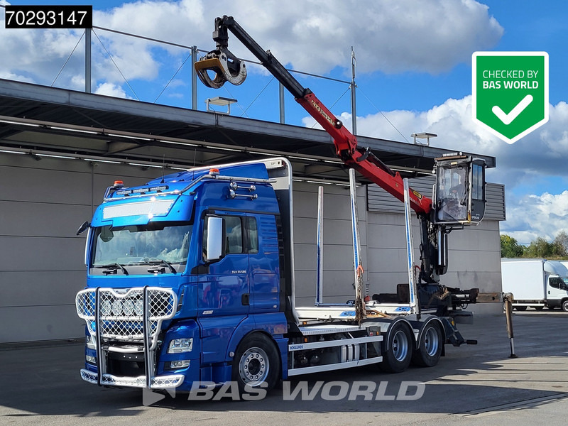 MAN TGX 33.580 TGX 6X4 Palfinger Epsilon Wood crane Holztransport Retarder Navi Xenon Euro 6 - Tømmerbil, Lastbil med kran: billede 1 MAN TGX 33.580 TGX 6X4 Palfinger Epsilon Wood crane Holztransport Retarder Navi Xenon Euro 6 - Tømmerbil, Lastbil med kran: billede 1