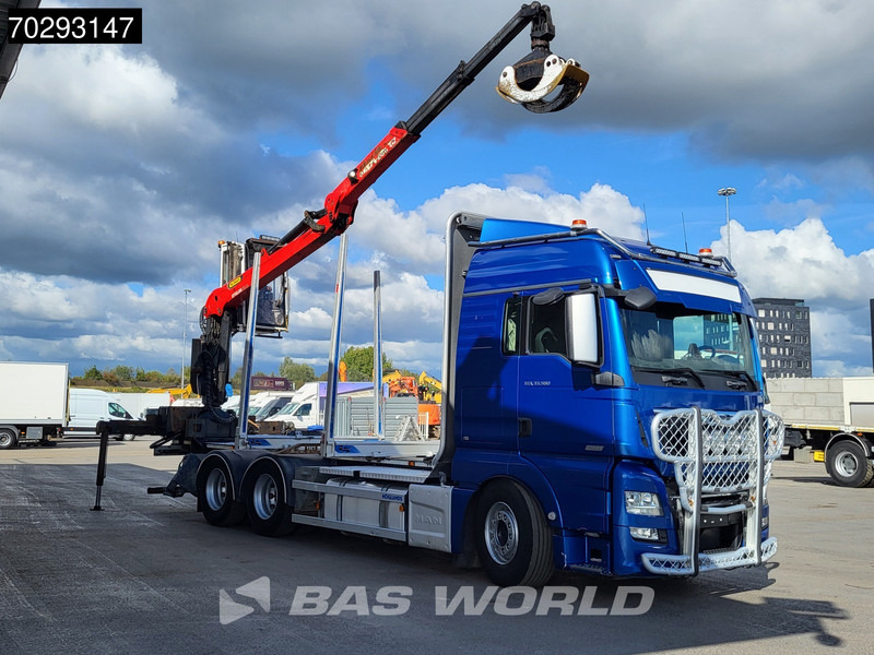 MAN TGX 33.580 TGX 6X4 Palfinger Epsilon Wood crane Holztransport Retarder Navi Xenon Euro 6 - Tømmerbil, Lastbil med kran: billede 3 MAN TGX 33.580 TGX 6X4 Palfinger Epsilon Wood crane Holztransport Retarder Navi Xenon Euro 6 - Tømmerbil, Lastbil med kran: billede 3
