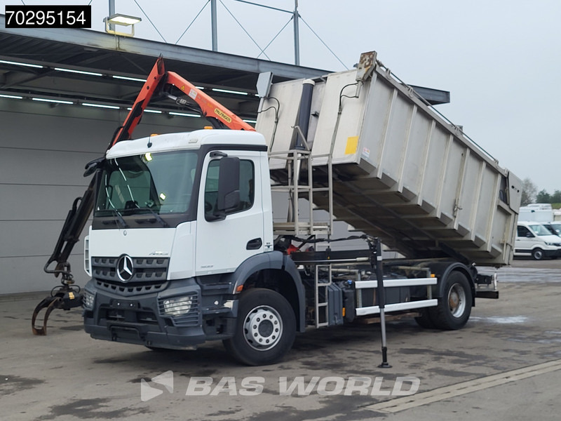 Mercedes-Benz Actros 1833 4X2 Palfinger PK7.501 SLD Kran Crane 17m3 tipper Big-Axle Euro 6 - Tipvogn lastbil, Lastbil med kran: billede 5 Mercedes-Benz Actros 1833 4X2 Palfinger PK7.501 SLD Kran Crane 17m3 tipper Big-Axle Euro 6 - Tipvogn lastbil, Lastbil med kran: billede 5