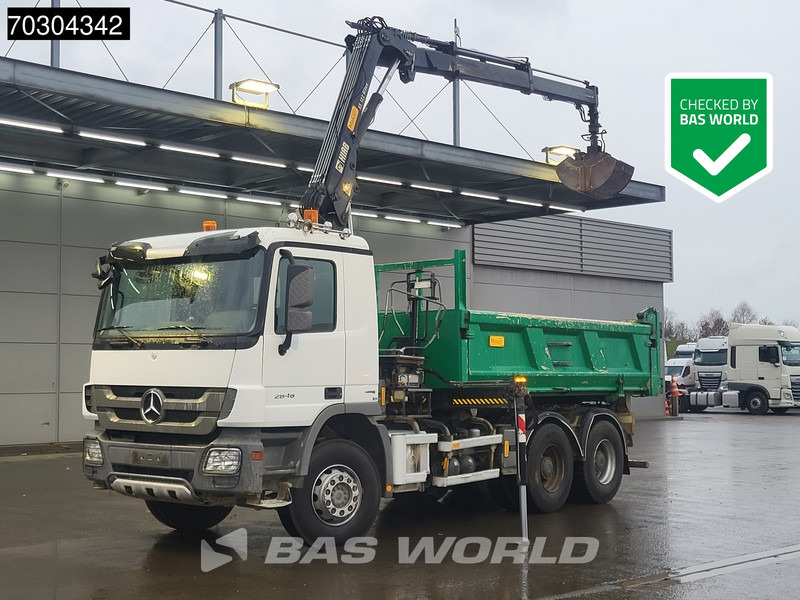 Mercedes-Benz Actros 2646 Actros 6X4 HIAB 122 BS-2 HIDUO Crane Kran 3-way tipper Big-Axle Euro 5 - Tipvogn lastbil, Lastbil med kran: billede 1 Mercedes-Benz Actros 2646 Actros 6X4 HIAB 122 BS-2 HIDUO Crane Kran 3-way tipper Big-Axle Euro 5 - Tipvogn lastbil, Lastbil med kran: billede 1