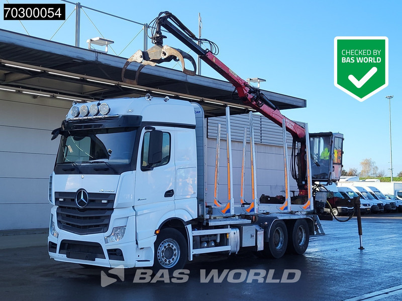 Mercedes-Benz Actros 2663 Actros 6X4 Timber truck FTG V10CX.81 wood crane Big-Axle Automatic Euro 6 - Tømmerbil, Lastbil med kran: billede 1 Mercedes-Benz Actros 2663 Actros 6X4 Timber truck FTG V10CX.81 wood crane Big-Axle Automatic Euro 6 - Tømmerbil, Lastbil med kran: billede 1